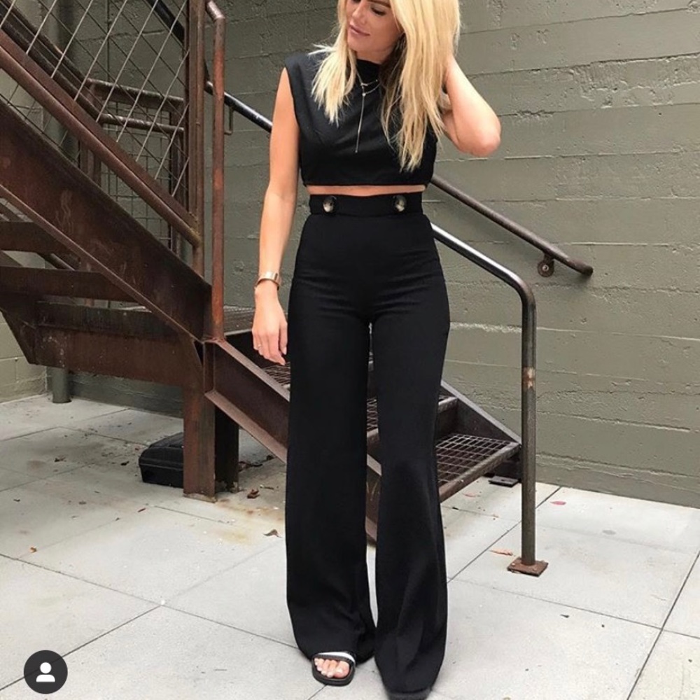 Zara high waist sailor pant